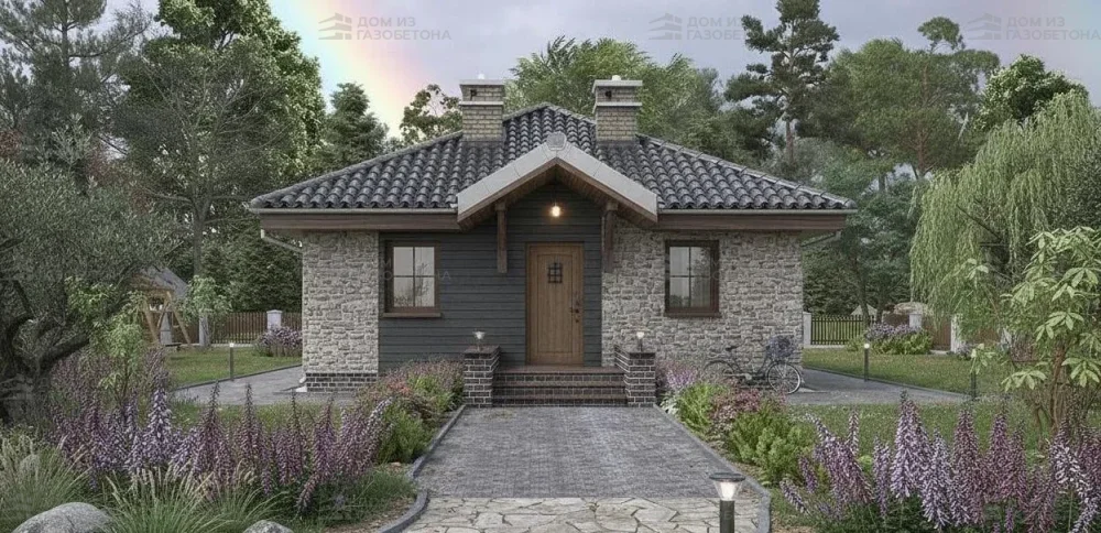 Проект Одноэтажный дом 8 на 8, 51 м2