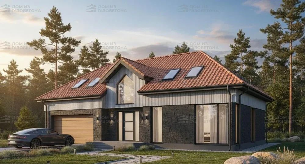 Проект Двухэтажный дом 14 на 13, 167 м2