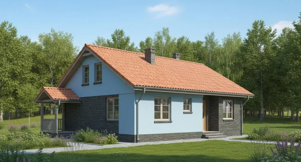 Проект Одноэтажный дом 11 на 12, 80 м2