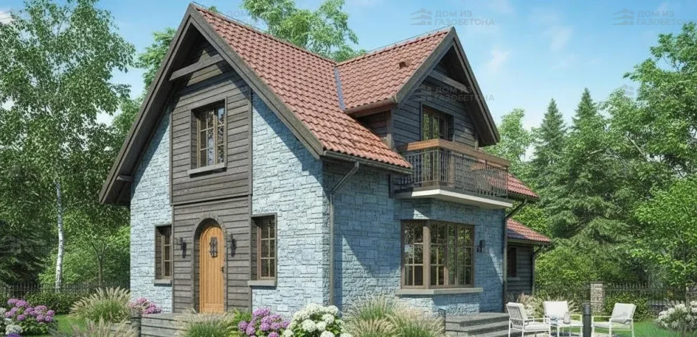 Проект Двухэтажный дом 11 на 10, 92 м2