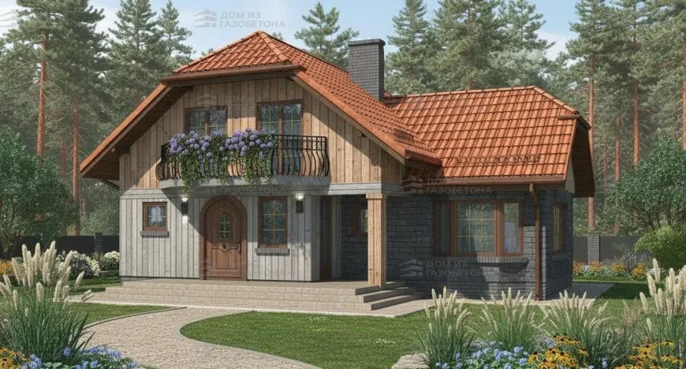 Проект Двухэтажный дом 13 на 12, 170 м2