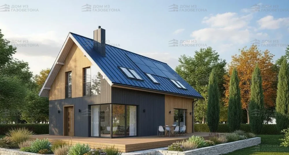 Проект Двухэтажный дом 12 на 10, 149 м2