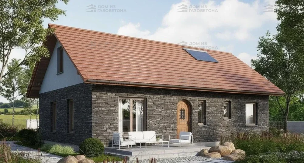 Проект Одноэтажный дом 12 на 9, 92 м2