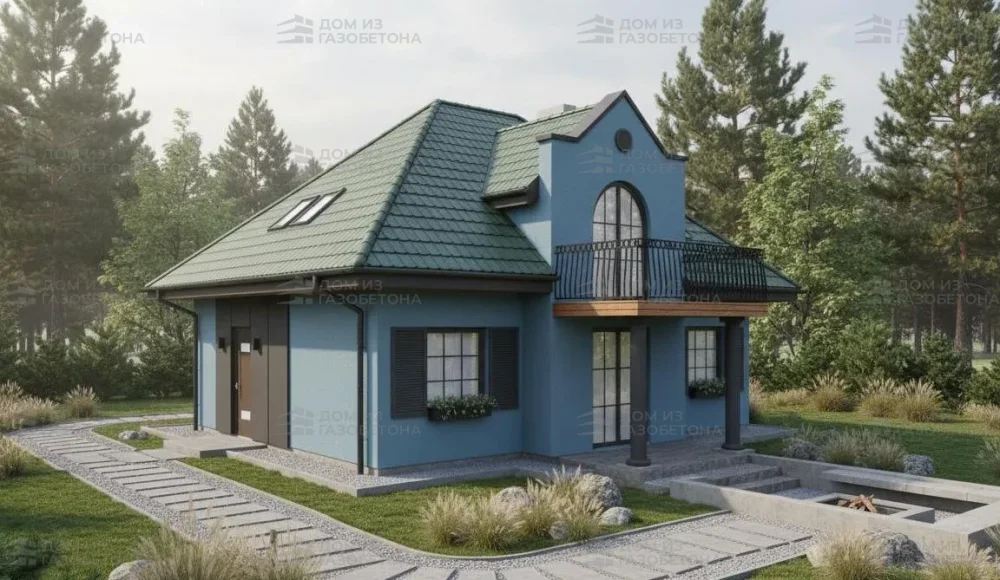 Проект Двухэтажный дом 11 на 11, 130 м2