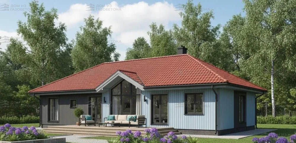 Проект Одноэтажный дом 18 на 10, 138 м2