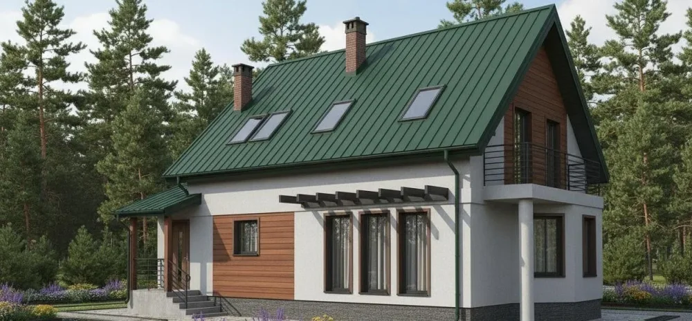 Проект Двухэтажный дом 16 на 9, 151 м2