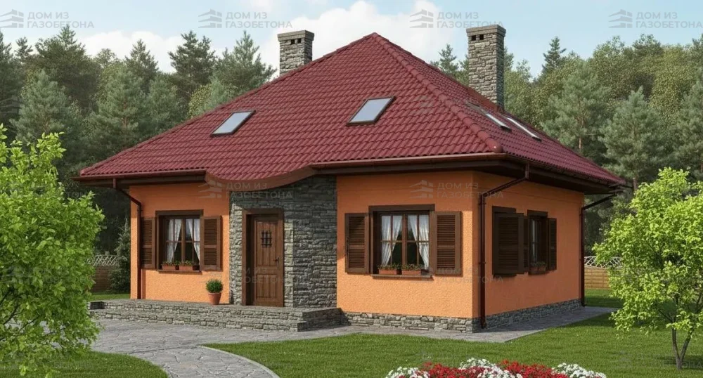 Проект Двухэтажный дом 11 на 13, 146 м2