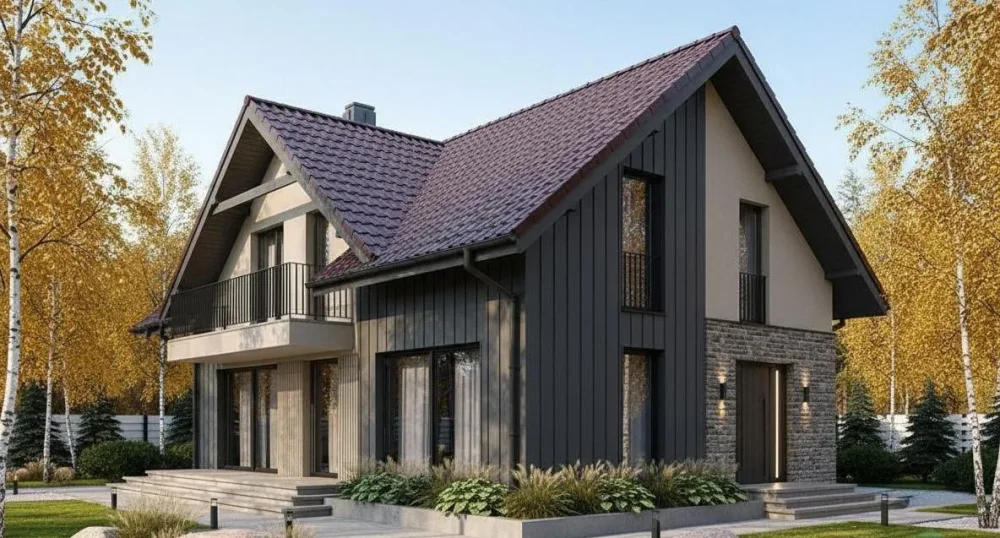 Проект Двухэтажный дом 10 на 20, 176 м2