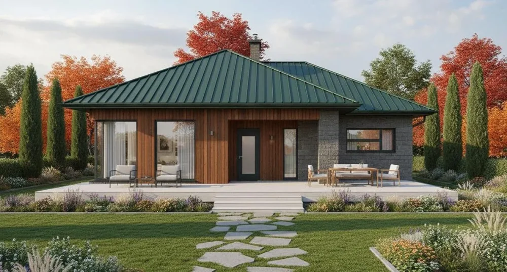 Проект Одноэтажный дом 13 на 15, 116 м2