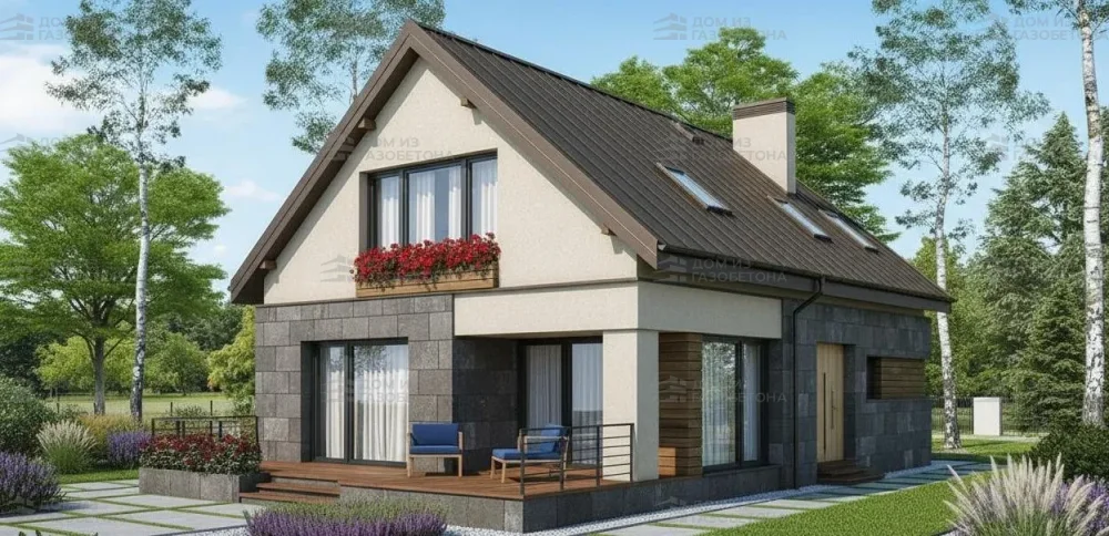 Проект Двухэтажный дом 9 на 14, 141 м2